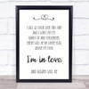 Dido White Flag Song Lyric Quote Print