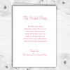 Soft Pastel Pink Gentle Roses Personalised Wedding Double Cover Order Of Service