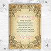 Typography Vintage Hot Pink Postcard Wedding Double Sided Cover Order Of Service