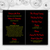 Las Vegas Sign Fabulous Personalised Wedding Double Sided Cover Order Of Service