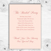 Coral Peach Vintage Birdcage Personalised Wedding Double Cover Order Of Service