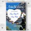 Heart St Pauls Lindos Rhodes Personalised Wedding Double Cover Order Of Service