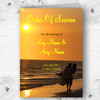 Romantic Beach Groom & Bride Personalised Wedding Double Cover Order Of Service