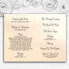 Romantic Couple On The Beach Personalised Wedding Double Cover Order Of Service