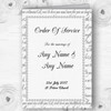 Off White Love Vows Romantic Script Wedding Double Sided Cover Order Of Service