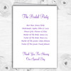 Lilac And Purple Rose Ring Personalised Wedding Double Cover Order Of Service