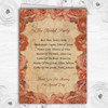 Shabby Chic Vintage Postcard Rustic Coral Rose Wedding Cover Order Of Service