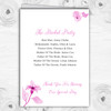 Beautiful Dusty Rose Pink Watercolour Flowers Wedding Cover Order Of Service