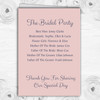 Dusty Coral Pink And Blue Floral Wedding Double Sided Cover Order Of Service