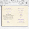 Purple Lily Vintage Personalised Wedding Double Sided Cover Order Of Service