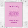 Purple Pink Flowers Personalised Wedding Double Sided Cover Order Of Service