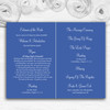 Amalfi Coast Italy Heart Personalised Wedding Double Cover Order Of Service