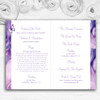 Lilac Lavender Butterfly Personalised Wedding Double Cover Order Of Service