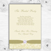 Cream Pale Gold Beige Floral Damask Diamante Wedding Cover Order Of Service