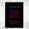 Pink Disney Castle Personalised Wedding Double Sided Cover Order Of Service