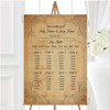 Classic Vintage Shabby Chic Postcard Personalised Wedding Seating Table Plan
