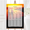 Couple On The Beach At Sunset Jetting Off Abroad Wedding Seating Table Plan