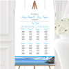 Romantic Amalfi Coast Italy Heart Personalised Wedding Seating Table Plan