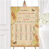 Old Vintage Shabby Chic Postcard Personalised Wedding Seating Table Plan