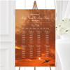 Plane In The Sky Sunset Jetting Off Abroad Wedding Seating Table Plan