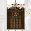 Shabby Chic Pastel And Wood Personalised Wedding Seating Table Plan