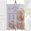 Lilac Rose Pearls Personalised Wedding Seating Table Plan