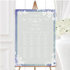 Rustic Blue Lace Personalised Wedding Seating Table Plan
