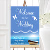 Beach Married Abroad Personalised Any Wording Welcome To Our Wedding Sign