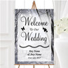 Winter Snow Scene Personalised Any Wording Welcome To Our Wedding Sign