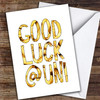 Good Luck at Uni Pasta Letters Personalised Good Luck Card