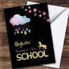 Sparkle Starting A New School Personalised Good Luck Card