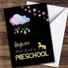 Sparkle Good Luck Preschool Personalised Good Luck Card
