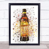 Watercolour Splatter Kahlua Coffee Liqueur Bottle Wall Art Print Watercolour Splatter Kahlua Coffee Liqueur Bottle Wall Art Print