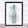 Watercolour Splatter Belvedere Polish Vodka Bottle Wall Art Print