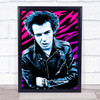 Sid Vicious Zebra Print Funky Framed Wall Art Print