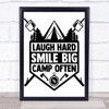 Camp Often Quote Typography Wall Art Print