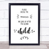 Please Excuse The Mess Quote Typography Wall Art Print