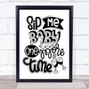 Sip Me Baby One More Time Wine Quote Typography Wall Art Print