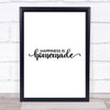 Happiness Is Homemade Quote Typography Wall Art Print