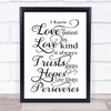 Love Is Patient Love Is Kind Quote Typography Wall Art Print