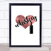 Love Whiskey Quote Typography Wall Art Print