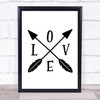 Love Quote Typography Wall Art Print