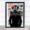 Lion In Suit Corona Gas Mask Decorative Wall Art Print