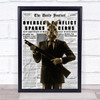 Rabbit In Suit Gun Newspaper Decorative Wall Art Print