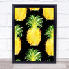 Pineapple Repeated Decorative Wall Art Print