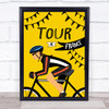 Tour De France Female Decorative Wall Art Print