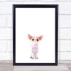 Dog Chihuahua Bubblegum Wall Art Print