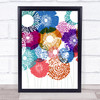 Modern Bold Flowers Close Variety Wall Art Print