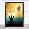 Enlightenment Leaf & Buddha Wall Art Print