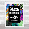 Black Lives Matter Leaves Wall Art Print